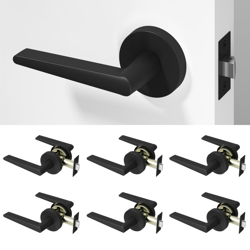 Poignée de porte Halo Design moderne dissimulé pour (Hall et garde-robe) - Style minimaliste élégant en noir mat, Noir mat