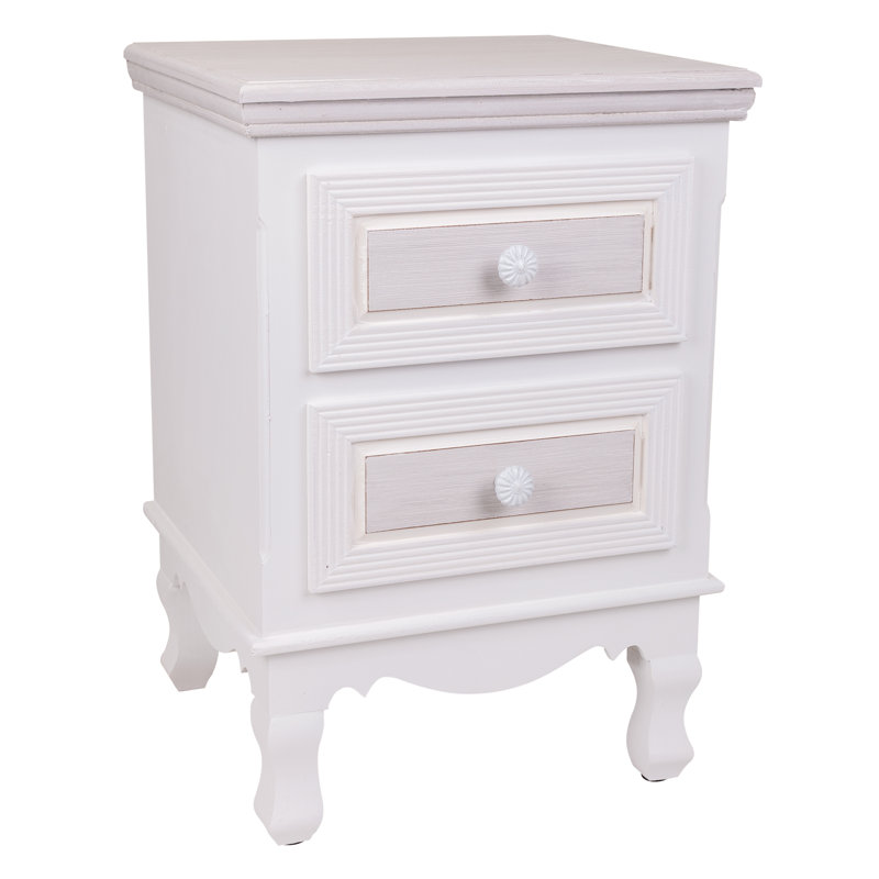 Pratiksha 37cm W Manufactured Wood Bedside Table