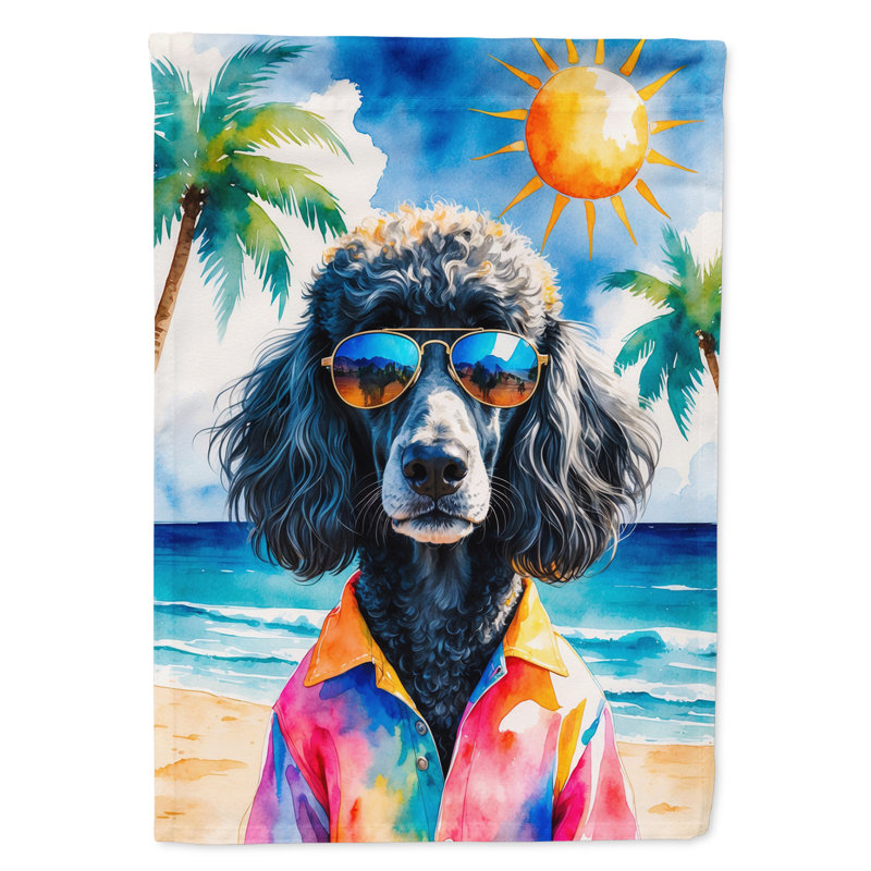 Drapeau de la maison esquimau américain, Caniche noir