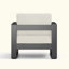 Ensemble de 2 chaises d'extérieur en aluminium avec coussins MAYA BAY PATIO
