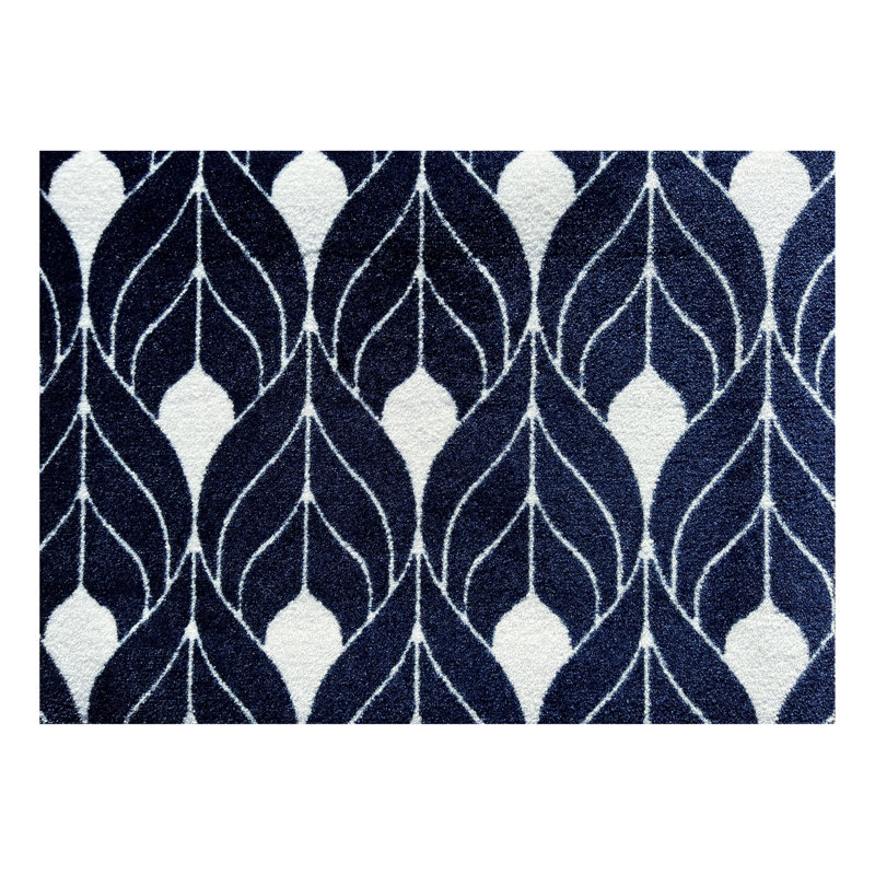 Petit tapis de sol lavable Tulle, Brun clair; noir, L 20 po x L 28 po