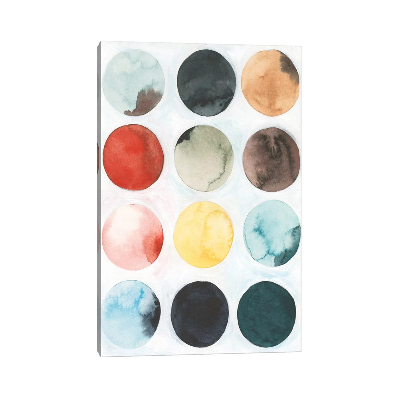 Pastel Satellite II 1 Piece Wrapped Canvas Painting, 20.32 cm H x 30.48 cm W