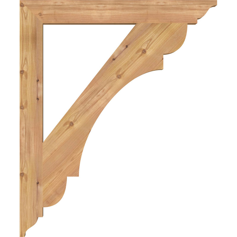 Support olympique traditionnel, Cèdre rouge de l'Ouest (lisse), H 36 po x l 3,5 po x P 30 po