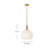 Medium Dome Pendant with Cased Opal Glass-1317780659