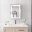 Armoire de salle de bain 20 "x 28" avec miroir mural - lumières DEL. Brouillard, imperméable, à intensité variable. 3000K 6000K, interrupteur tactile, tablette à intensité variable, style américain, 2 tablettes