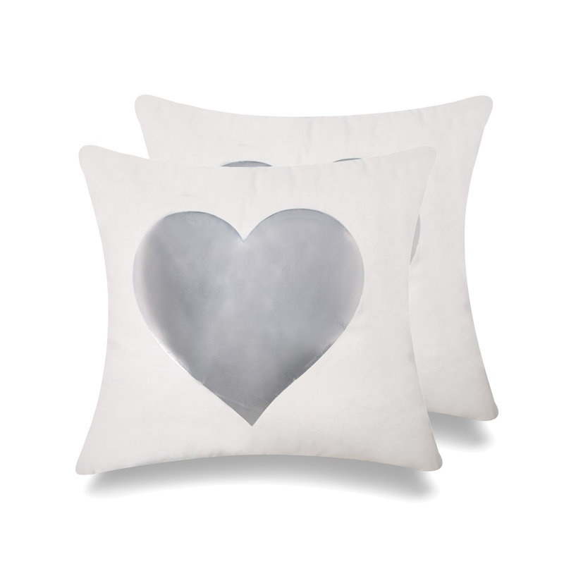 Golden & Silver Throw Pillow, Polyester/Polyfill, Silver