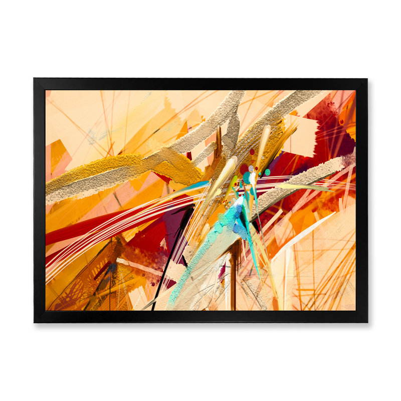 «Paint Waves Impression II», reproduction sur toile, Cadre noir, H 12 po x l 20 po x P 1 po