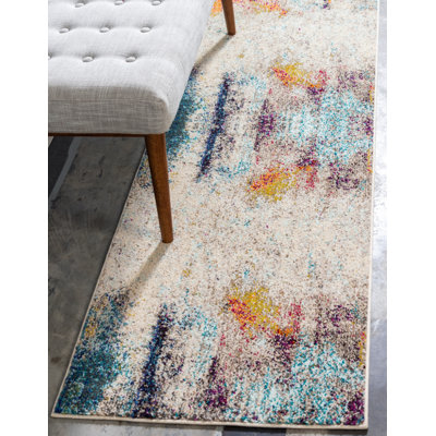 Keimar Washable Abstract Indoor Rug