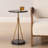 Tenafly Black Marble Accent Table