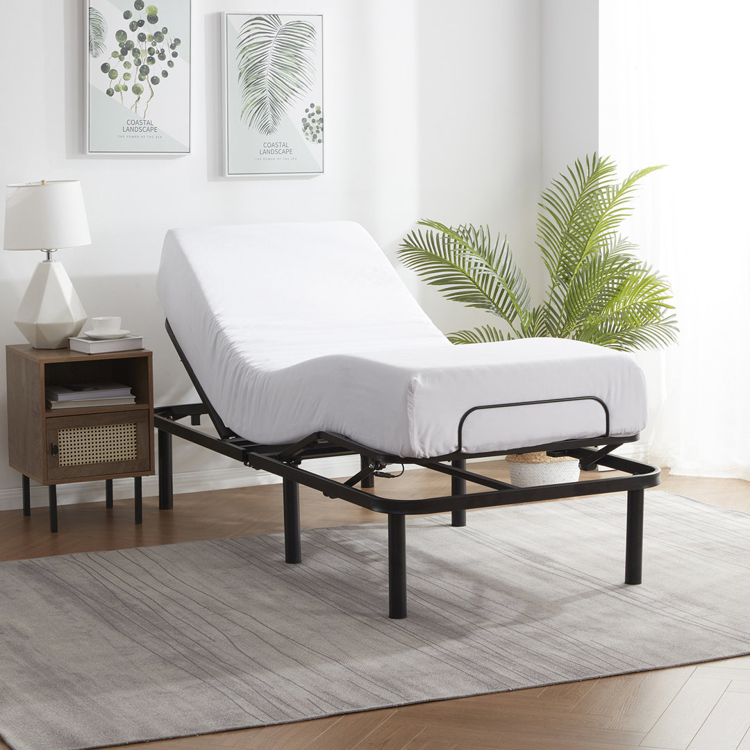 Nogales 14" Adjustable Bed with Wireless Remote Alwyn Home 