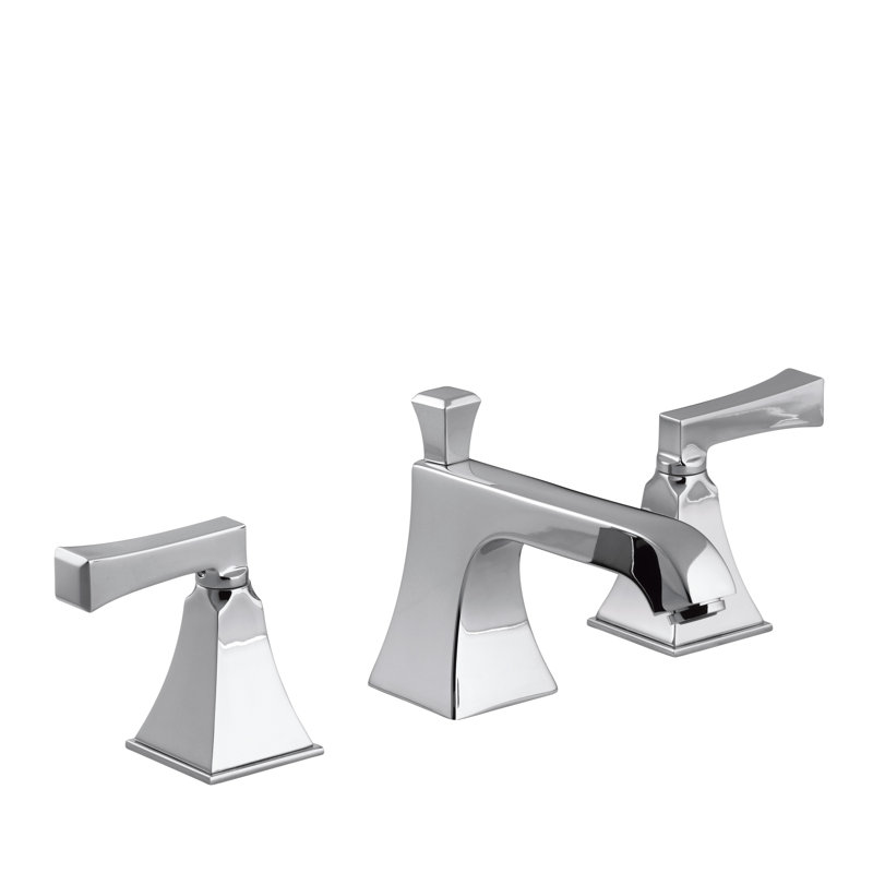Memoirs Stately Widespread Bathroom Faucet with Drain Assembly, Polished Chrome