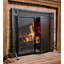 Single Cabinet Steel Fireplace Screen-1609097439