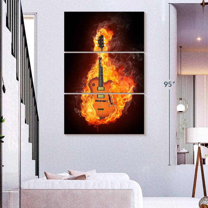Guitare électrique Abarca Blazing, H 74 po x l 48 po