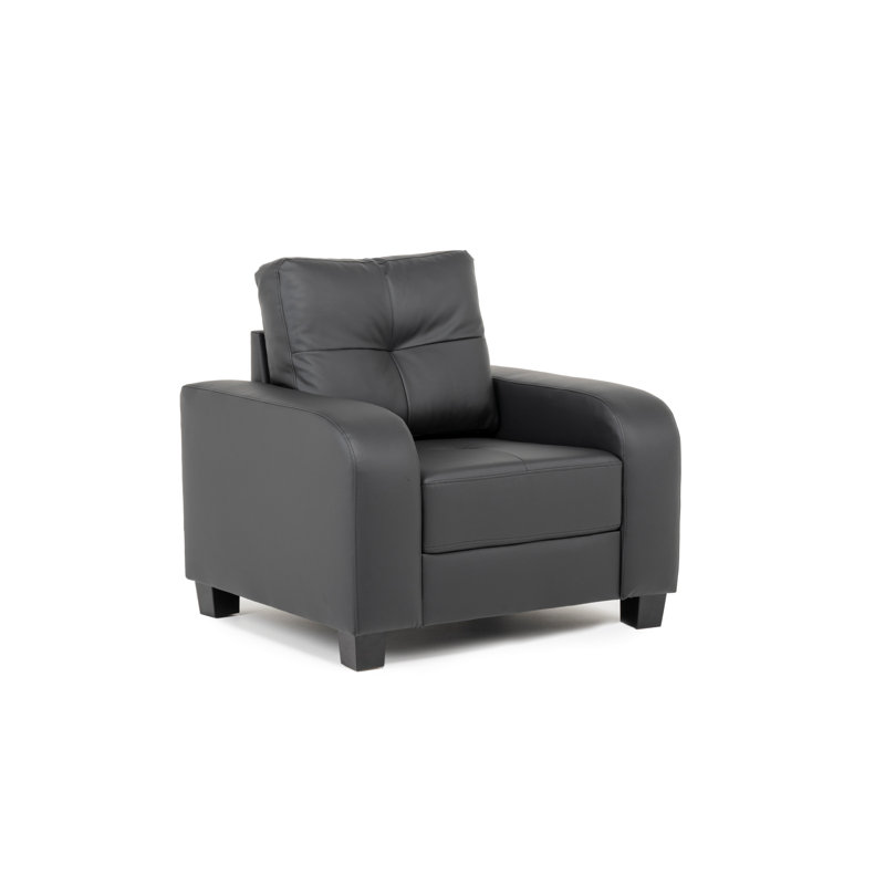 Faux Leather Armchair