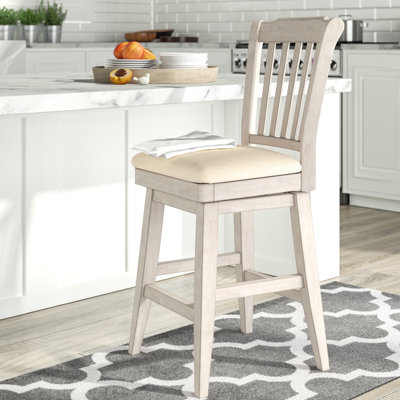 Fortville Swivel Upholstered Counter Stool