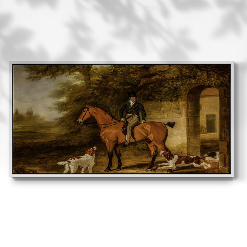 Botanical Series-CDXIV- Toile tendue avec châssis tendue, prête à être accrochée, H 21 po x l 41 po, Blanc