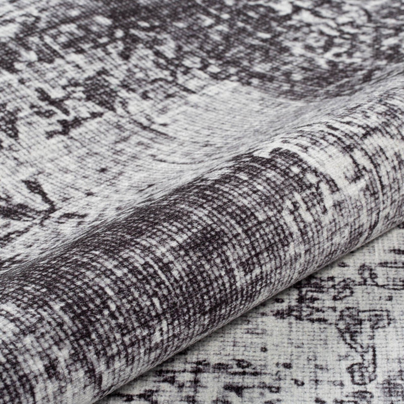 Luxurious Machine Washable Area Rug, 4.9 x 7.5 Feet, 100% Polyester, 1850 g/m², Pile Height: 0.2 inches | Eco-Friendly Recycled Poly Cotton Backing | Perfect for Living Room & Bedroom, Soft and Durable Design