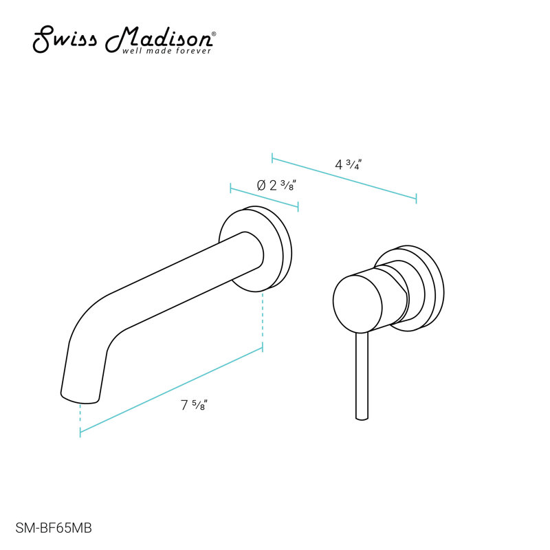 Wall-Mounted Bathroom Faucet
