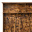 Arbre d'entrée de style moderne avec armoire de rangement et 2 grands tiroirs, banc de vestibule avec 5 crochets