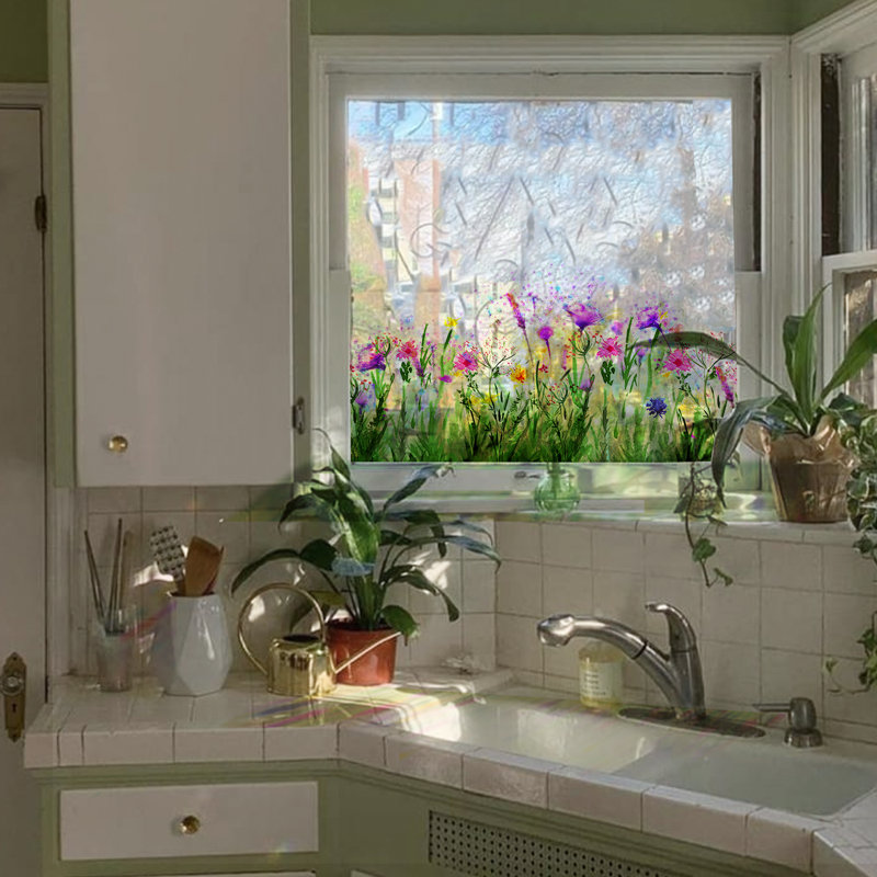 Adhésif décoratif plantes et fleurs, Mauve