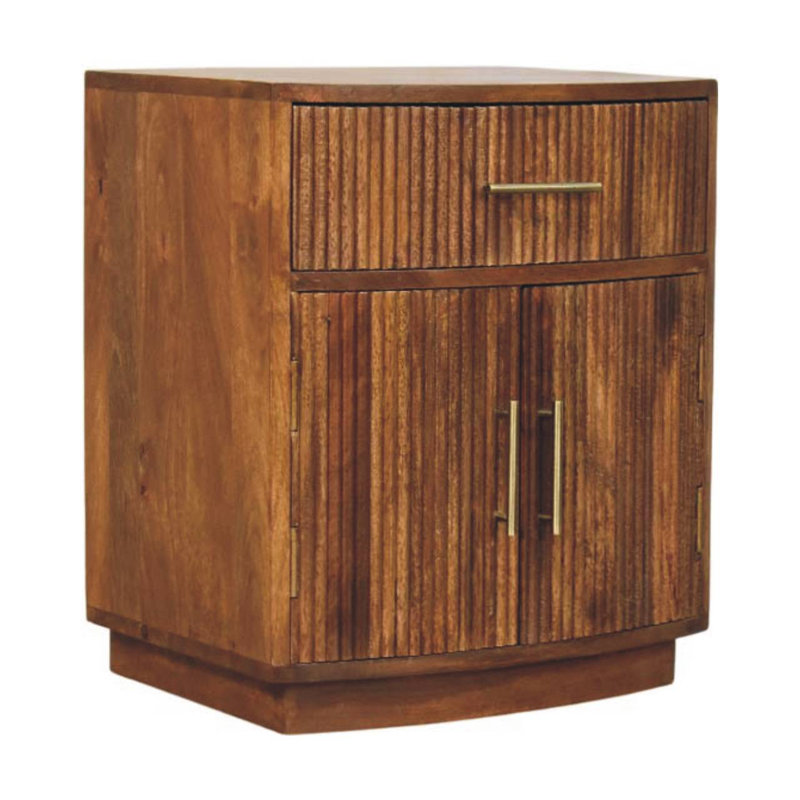 Borodale 50cm W Solid Wood Bedside Table