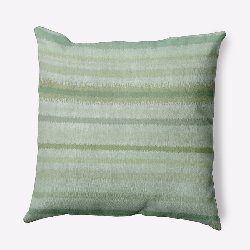 Housse de coussin carrée Raya de agua, H 26 po x l 26 po, Vert
