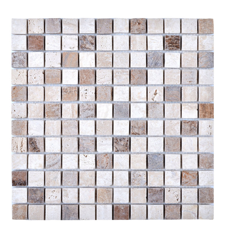 Carrelage mosaïque en pierre d'ingénierie, Beige