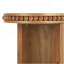 Console rétro Mirod avec garniture perlée et pieds courbés réversibles, finition en placage de bois naturel