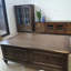 Table basse durable avec structure en bois massif-105348451