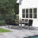 Sameko 8 - Person Metal Patio Dining Set with Rectangular Table , Cushions Included