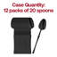 Cuillères de table jetables en plastique doré brillant Moderno - 240 cuillères-1548500324