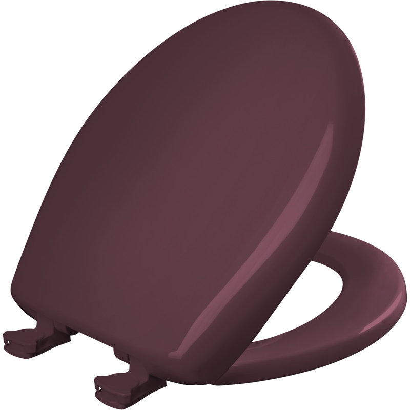 Round Toilet Seat and Lid, Loganberry