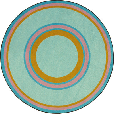 Tapis bleu sarcelle Ripples par Joy