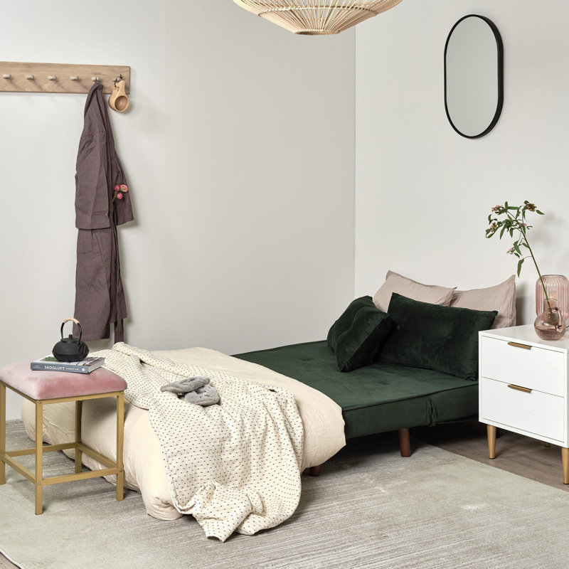 Nickalls Capsule Metal Wall Mirror, Black