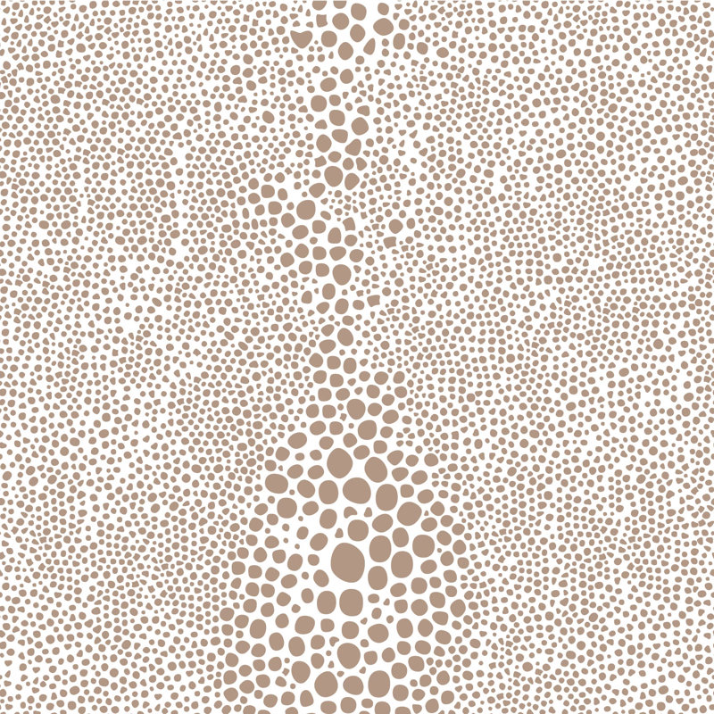 Mrs Paranjape Papers Shagreen 10' L x 24" W Wallpaper Roll, Peel & Stick, Self-adhesive, Truly Taupe