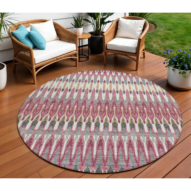 Tapis rond 8 po Merlot