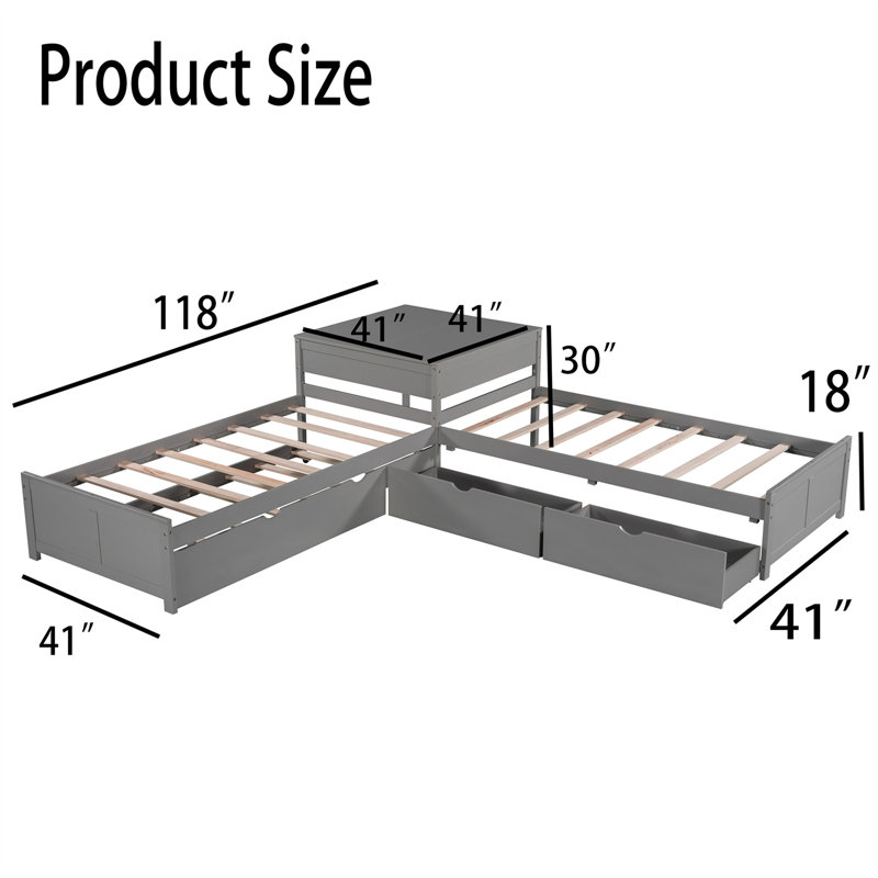 Lit plateforme simple 30 po