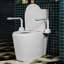 Toilette allongée une pièce avec accoudoirs ADA, hauteur de confort 17,1 po, double chasse 1,1 / 1,6 GPF, performance de 1000 g par carte