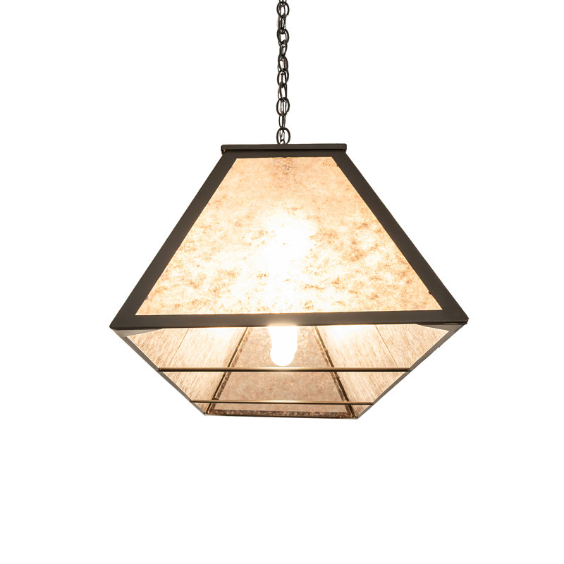 60" Long Tri-Panel Oblong Pendant