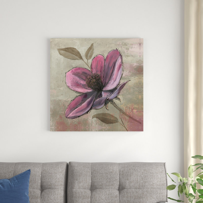 Prune florale III, H 30 po x l 30 po x P 1,25 po