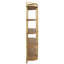 Étagère à 5 niveaux 48 x 15,5 x 70,5 po à 4 niveaux avec placage de frêne et cadre en fer festonné
