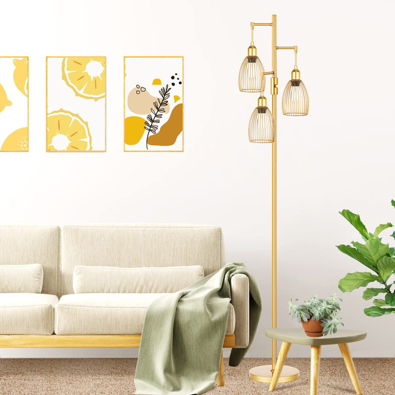 Levada 68'' Natural Tree Floor Lamp