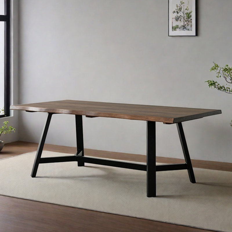 Pieds en bois de noyer noir massif, H 29,53 po x L 78,74 po x l 37,4 po