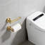 Porte-papier hygiénique mural en acier inoxydable de qualité supérieure, antirouille pour salle de bain et porte-rouleau de cuisine avec poignée verrouillable et fixation universelle