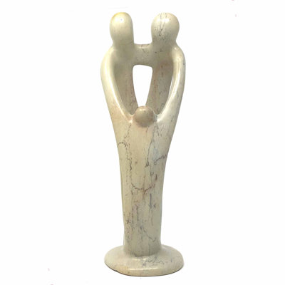 Figurine de famille natural saponite Rigoberto