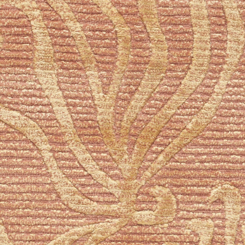 Tapis brun / doré touffeté à la main Seaflora, Rectangle 5 pi 6 po x 8 pi 6 po