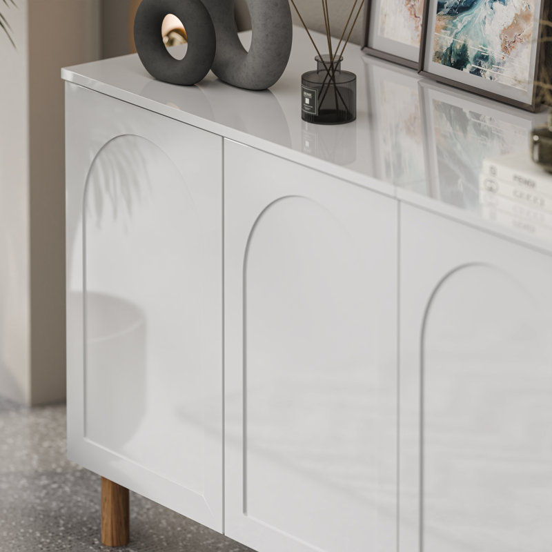Bohem Sideboard, White, Set of Two