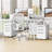3 Drawer File Cabinet, Mobile File Cabinet with Lock on Wheels, Letter/Legal Size, Fully Assembled.-61886317
