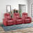 35.04'' Luxury Faux Leather Home Theater Individual Seat Recliner with Cup Holders & Arm Storage & USB-214325335