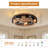 19.7”Ceiling Fan with Light, Lighting Kit Not Included-93632496